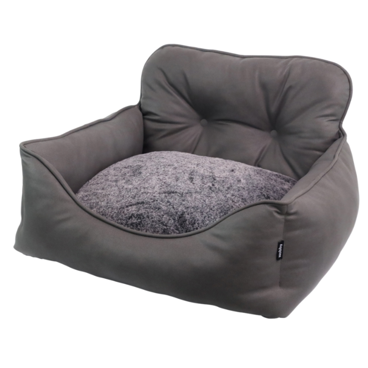 NOBBY Komfortbett "Enock", dunkelgrau, 75 x 70 x 22/38 cm