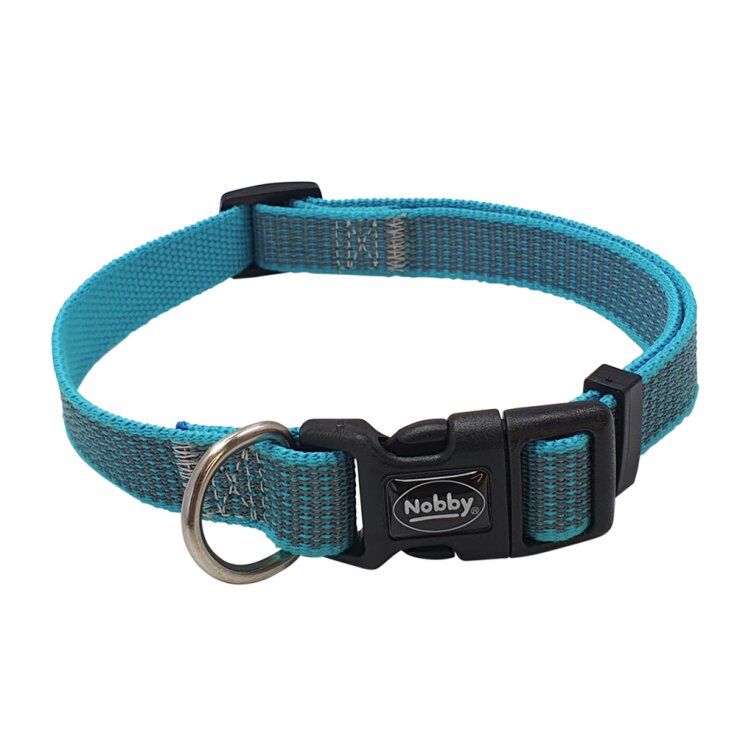 NOBBY Halsband "FULL REFLECT", hellblau, XS-S, L: 23 - 35 cm, B: 15 mm