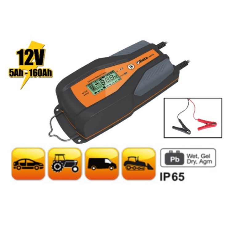 BETA Elektronisches KFZ-/ Nutzfahrzeug-Batterieladegerät 12 V / 5AH-160AH