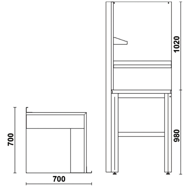 BETA Komplettecke, selbsttragend