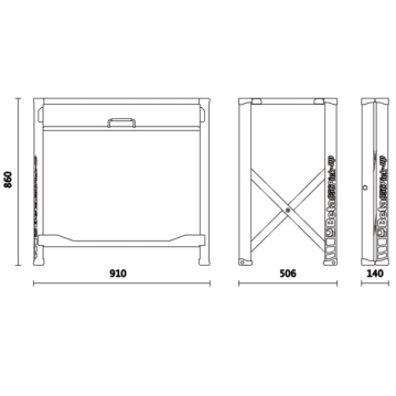 BETA Klappbare Werkbank, Version Light