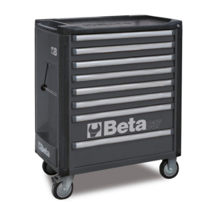 BETA Werkzeugwagen mit 8 Schubladen, orange