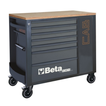 BETA Werkzeugwagen mit 7 Schubladen und Ablageschrank,...