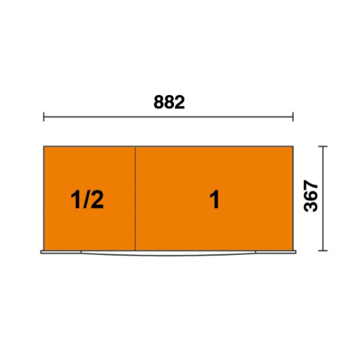 BETA Werkzeugwagen 7 Schubladen und Anti-Kipp-System, lange Ausführung, orange
