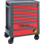 BETA Werkzeugwagen mit 8 Schubladen und Anti-Kipp-System, orange