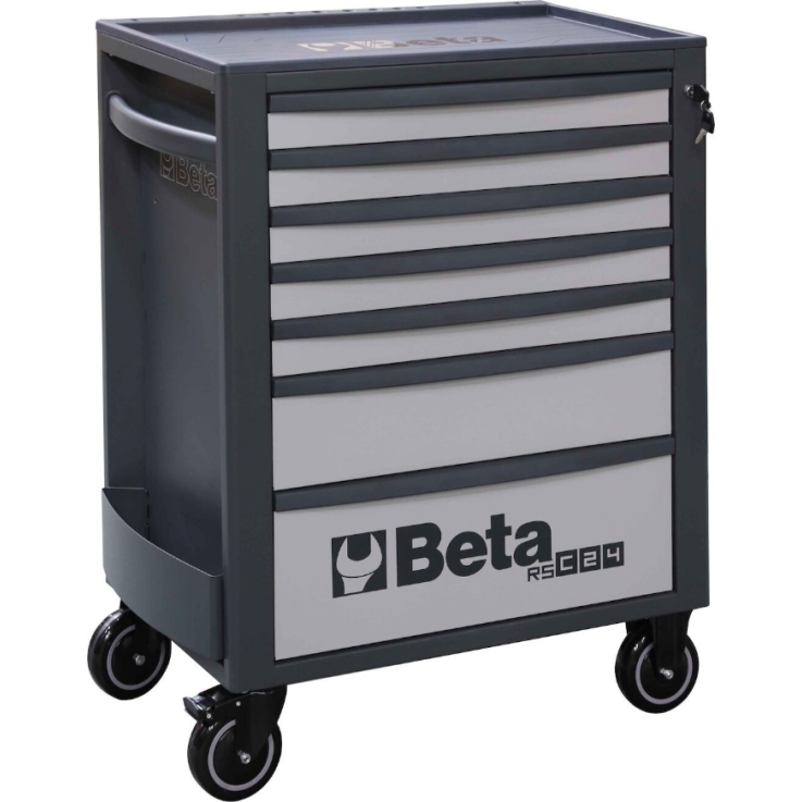 BETA Werkzeugwagen mit 7 Schubladen, orange