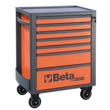 BETA Werkzeugwagen mit 7 Schubladen, orange