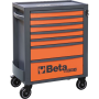 BETA Werkzeugwagen mit 7 Schubladen, orange