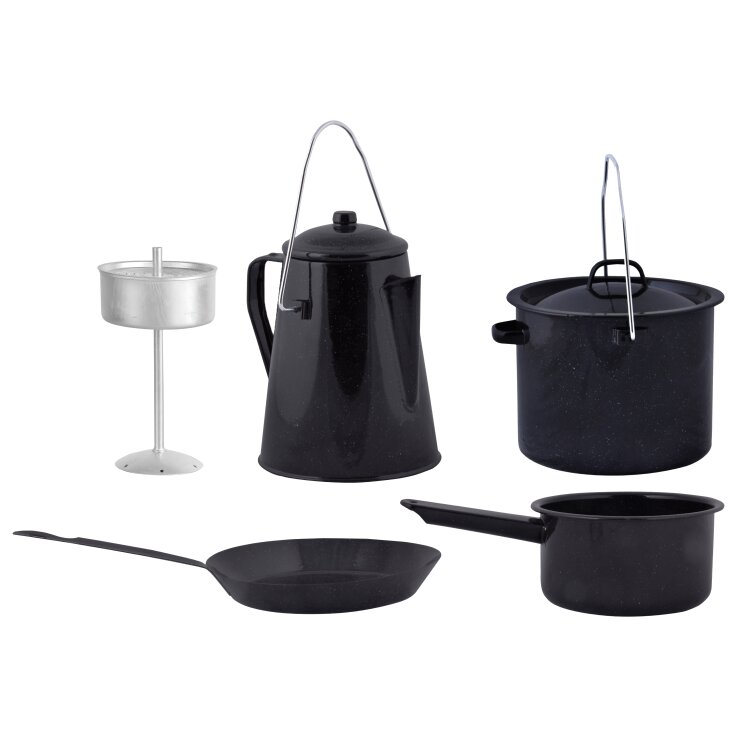 ESSCHERT DESIGN Outdoor Kochset für Camping, 4-teilig