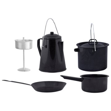ESSCHERT DESIGN Outdoor Kochset f&uuml;r Camping, 4-teilig