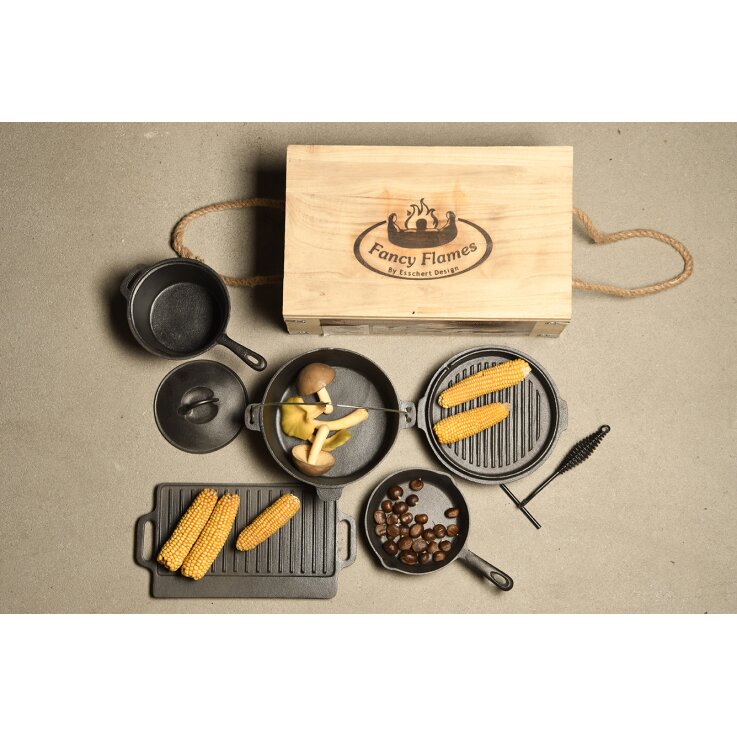 ESSCHERT DESIGN Grillgeschirr Set, 7-teilig