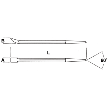 BETA Hebeleisen, gerade, L: 400 mm