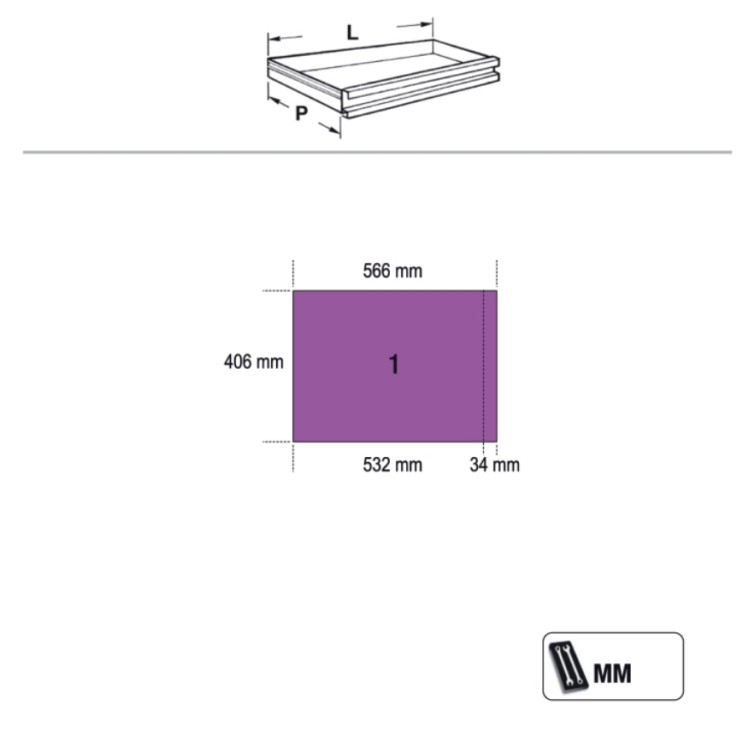BETA Kombi-Werkstatteinrichtung mit Multiplex - Arbeitsplatte