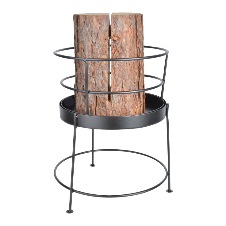 ESSCHERT DESIGN Feuerkorb für Schwedenfeuer, schwarz