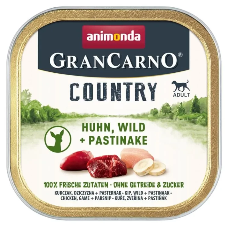 Hunde - Nassfutter ANIMONDA GranCarno Country Huhn, Wild + Pastinake, 150 g