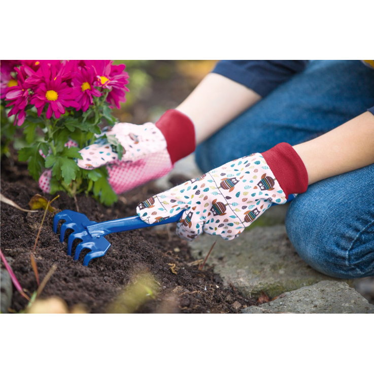 Kinderhandschuh Eule Pink Größe 5