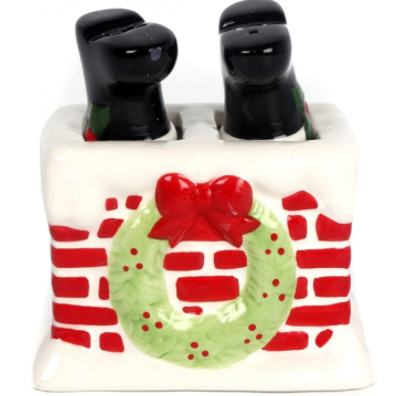 Nikolausstiefel im Schornstein Salz & Pfeffer Streuer...