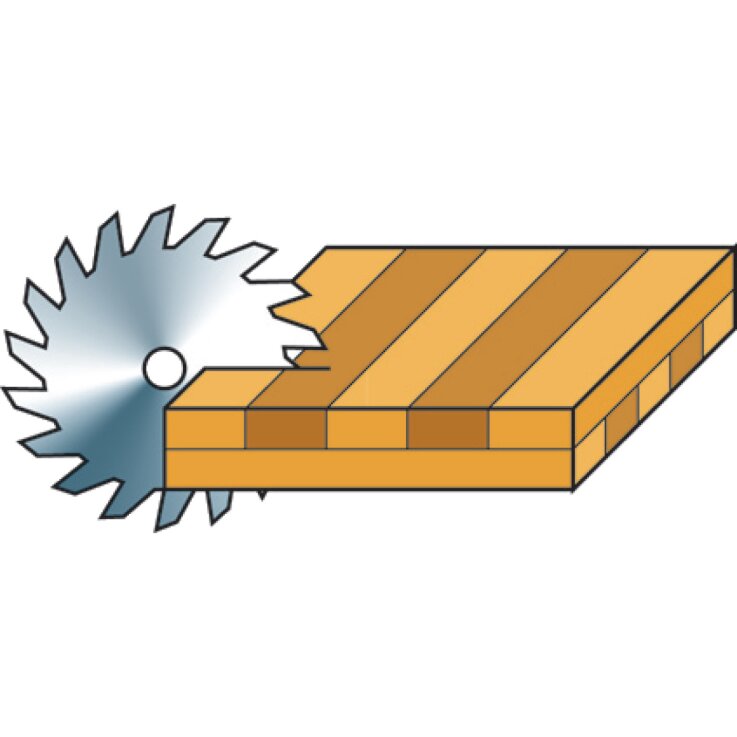 HOLZKRAFT Besäum- und Fertigungsschnitt-Kreissägeblatt KSB-BF 300/48