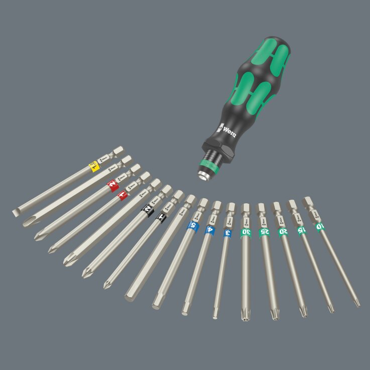 WERA Kraftform Kompakt 60 Tool Finder, 17-teilig