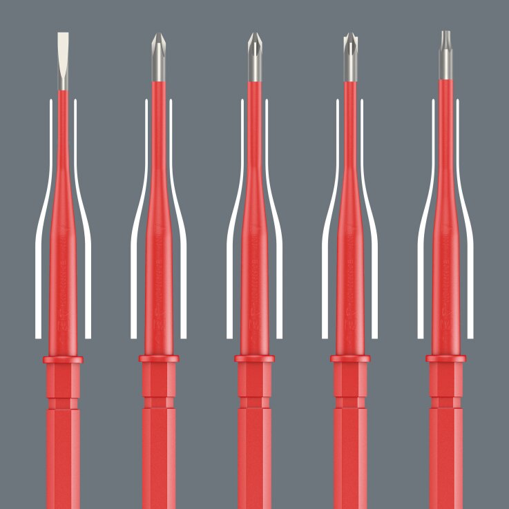 WERA Kraftform Kompakt VDE Stainless 8 extra slim 1, 8-teilig