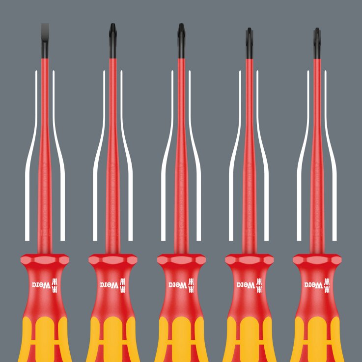 WERA Kraftform Kompakt VDE Stainless 8 extra slim 1, 8-teilig