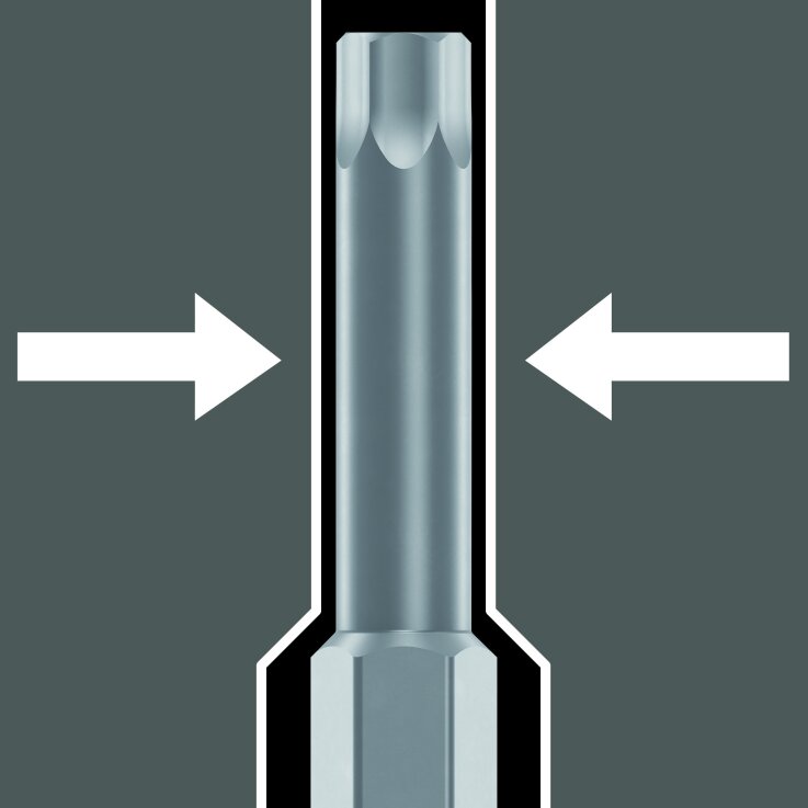 WERA 8767 B TORX® Zyklop Bitnuss mit 3/8"-Antrieb, mit extra schlankem Profilbereich