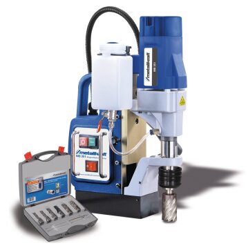 METALLKRAFT Magnetkernbohrmaschine MB 351 Aktions-Set