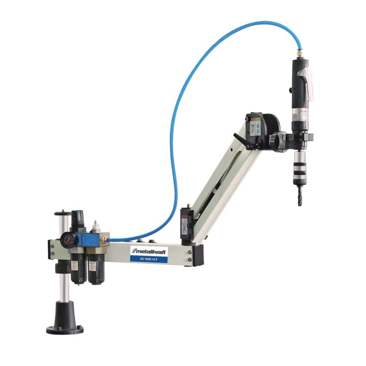 METALLKRAFT Pneumatische Gewindeschneidmaschine GS 1000-12 P