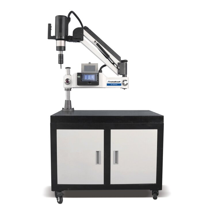 METALLKRAFT Elektrische Gewindeschneidmaschine GS 1100-16 E Aktions-Set inkl. Unterbau
