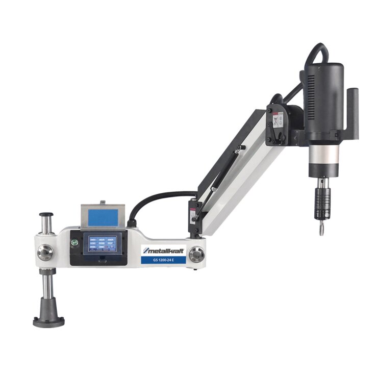 METALLKRAFT Elektrische Gewindeschneidmaschine GS 1200-24 E Aktions-Set inkl. Unterbau