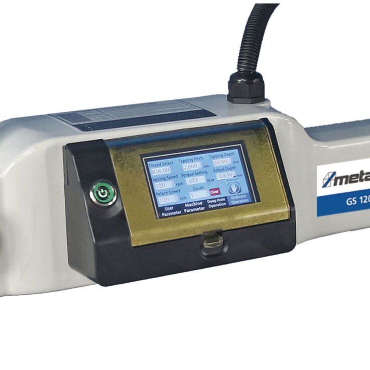 METALLKRAFT Elektrische Gewindeschneidmaschine GS 1200-24 E Aktions-Set inkl. Unterbau