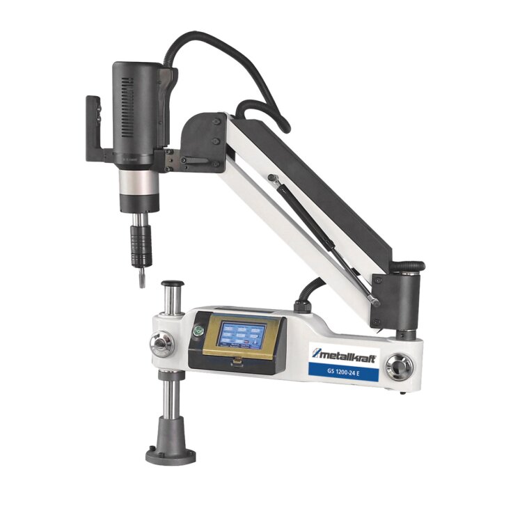 METALLKRAFT Elektrische Gewindeschneidmaschine GS 1200-24 E Aktions-Set inkl. Unterbau