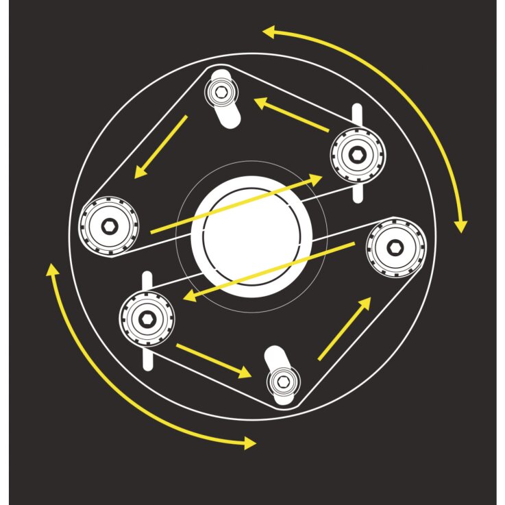 METALLKRAFT Rohrschleifmaschine RSM 114