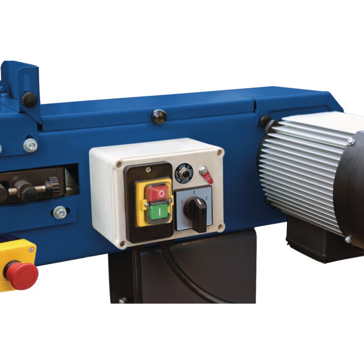 METALLKRAFT Bandschleifmaschine MBSM 100-140-1 (230V) Aktions-Set inkl. Unterbau