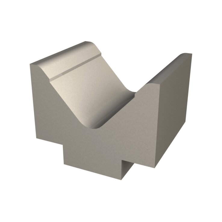 METALLKRAFT 1-V-Matrize 85° / V=63 mm / Länge 200 mm