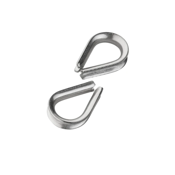 Kausche Edelstahl 2 - 4 mm 2 Stück