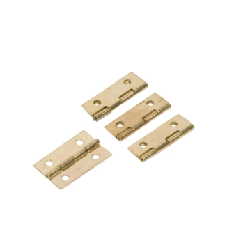 Schatullen Scharnier 20 mm x 15 mm Vermessingt 4 Stück