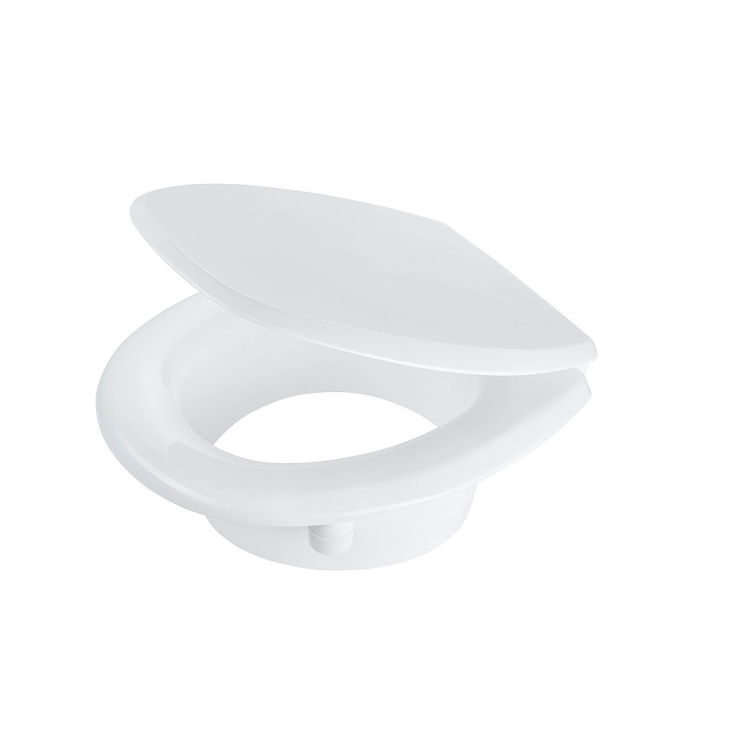 KAN 2001 WC-Sitz mit Holzkern weiss 5cm erhöht - FSC® mix