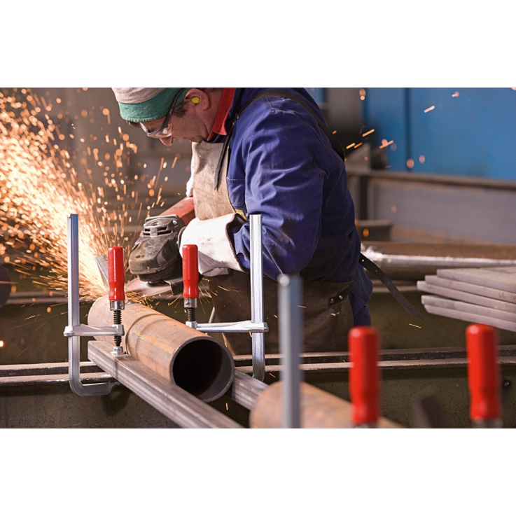 BESSEY Ganzstahl-Schraubzwinge GZ mit Holzgriff