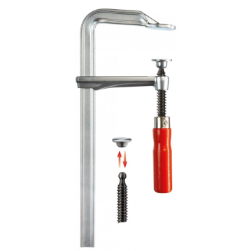 BESSEY Ganzstahl-Schraubzwinge GZ mit Holzgriff
