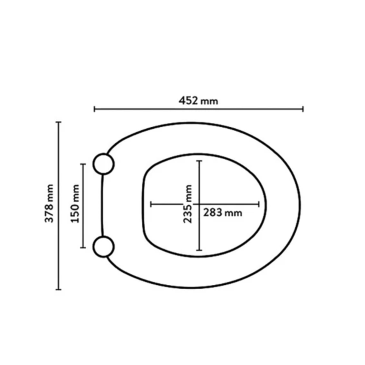 WC-Sitz Xingu Duroplast Weiß