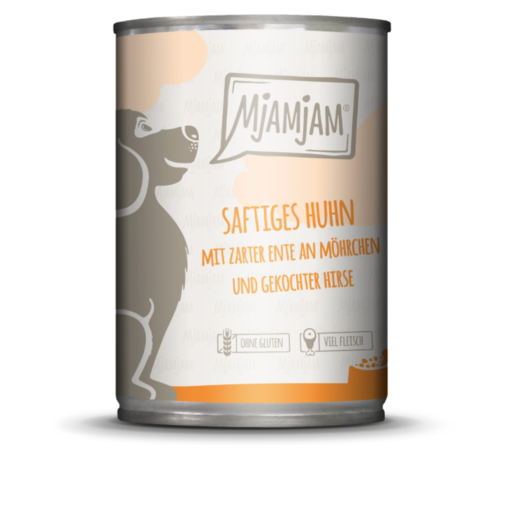Hunde - Nassfutter MjAMjAM Adult Huhn & Ente