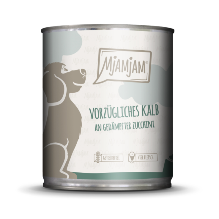 Hunde - Nassfutter MjAMjAM Adult Vorzügliches Kalb an gedämpfter Zucchini