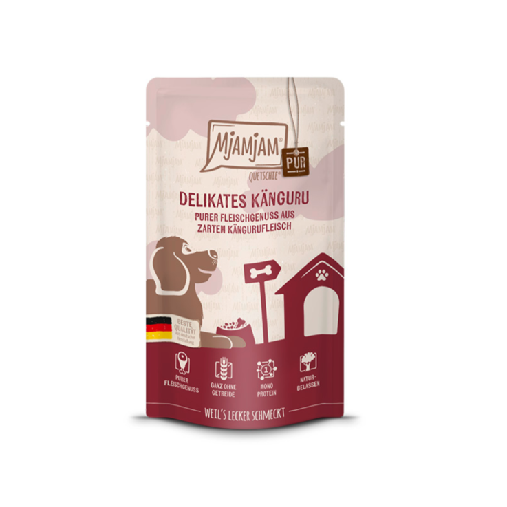 Hunde - Nassfutter MjAMjAM Adult Delikates Känguru pur