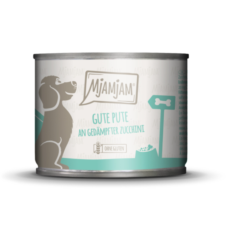 Hunde - Nassfutter MjAMjAM Adult Gute Pute an gekochtem Reis mit gedämpfter Zucchini