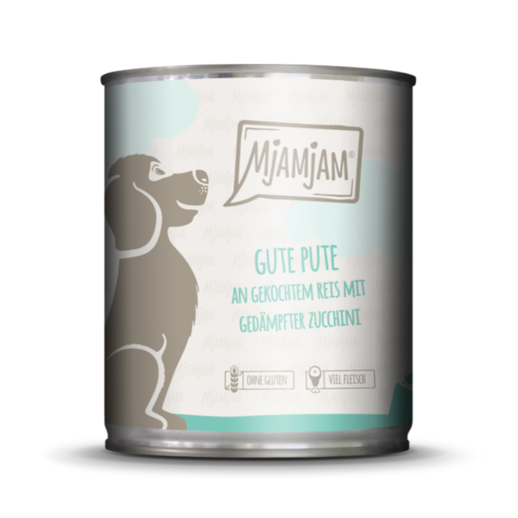 Hunde - Nassfutter MjAMjAM Adult Gute Pute an gekochtem Reis mit gedämpfter Zucchini