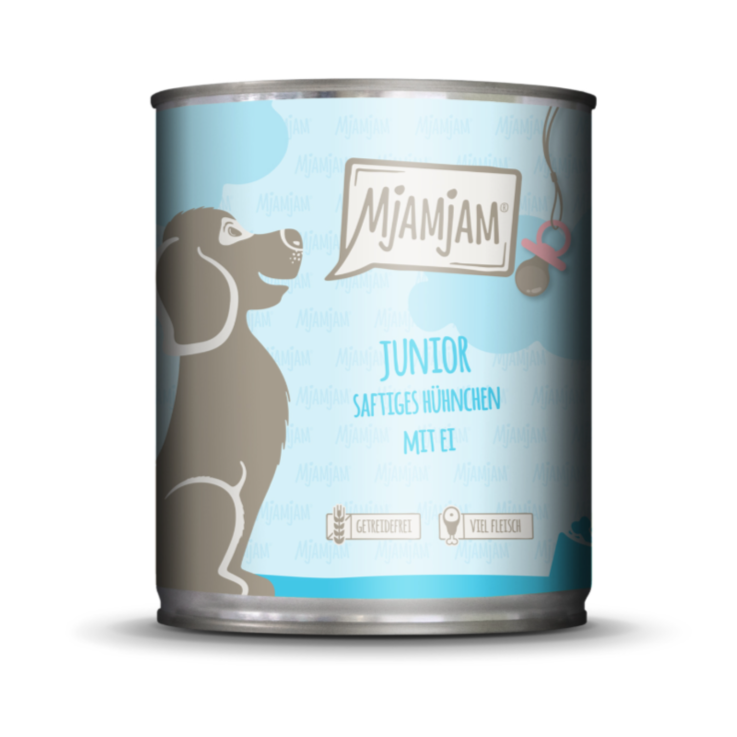 Hunde - Nassfutter MjAMjAM Junior Saftiges Hühnchen mit Ei