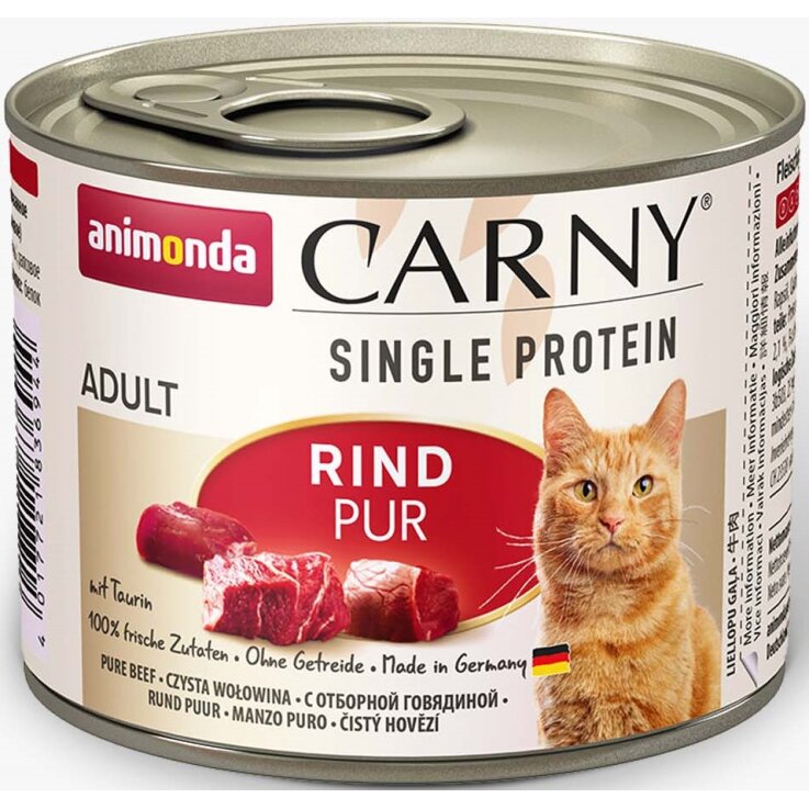 Katzen - Nassfutter ANIMONDA Carny Adult Single Protein Rind pur