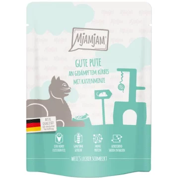 Katzen - Nassfutter MJAMJAM Cat Adult Pute &amp; K&uuml;rbis