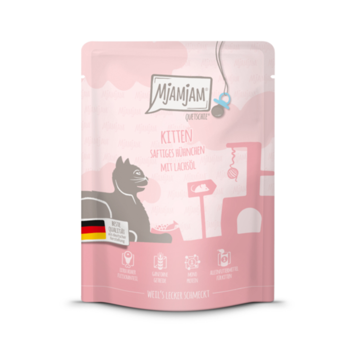 Katzen - Nassfutter MjAMjAM Kitten Hühnchen & Lachsöl